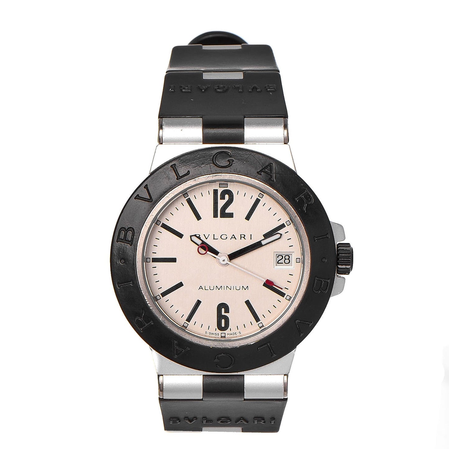 Aluminum Rubber 38mm Diagono Quartz Watch