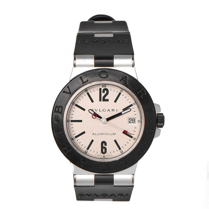 Bulgari Aluminum Rubber 38mm Diagono Quartz Watch 1 of 7