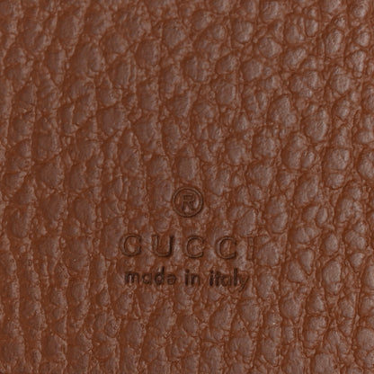 Gucci New Denim GG Monogram Jackie 1961 Card Case Blue Tea Cuir 6 of 8