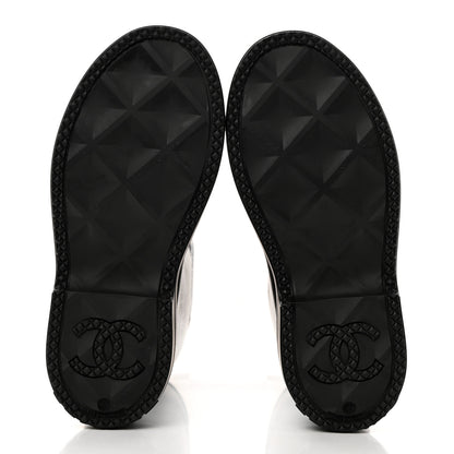 Chanel Caoutchouk CC High Boots 37 Black 5 of 8