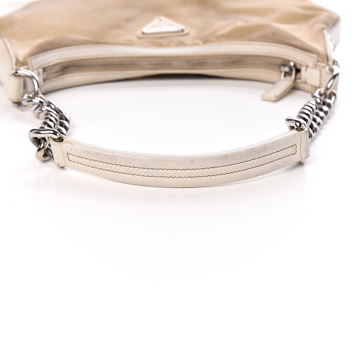 Canvas Calfskin Chain Hobo Cera