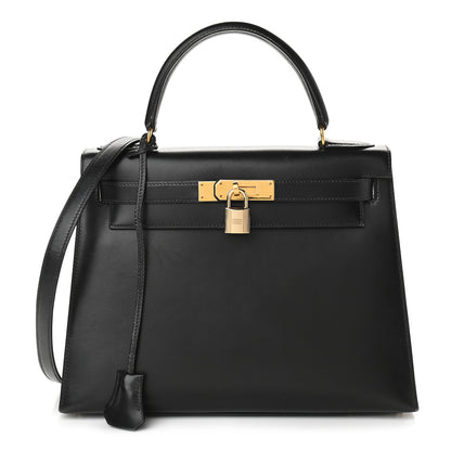 Hermes Box Kelly Sellier 28 Black 1 of 14
