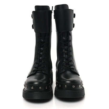 Christian Dior Calfskin Diorquake 25mm Combat Boots 37.5 Black 2 of 8