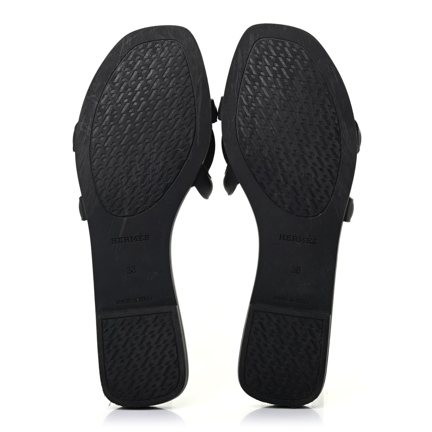 Rubber Aloha Sandals 38 Black