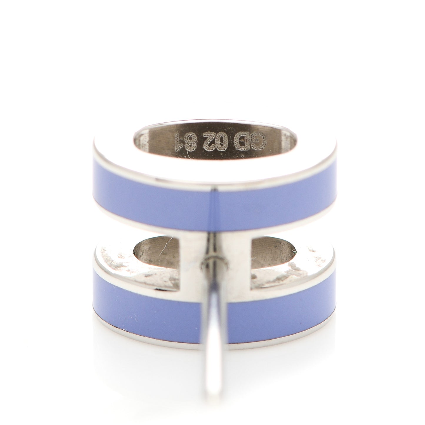 Palladium Lacquered Mini Pop H Earrings Lilac