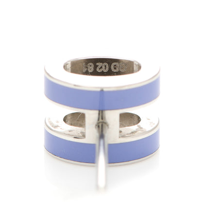 Hermes Palladium Lacquered Mini Pop H Earrings Lilac 4 of 6