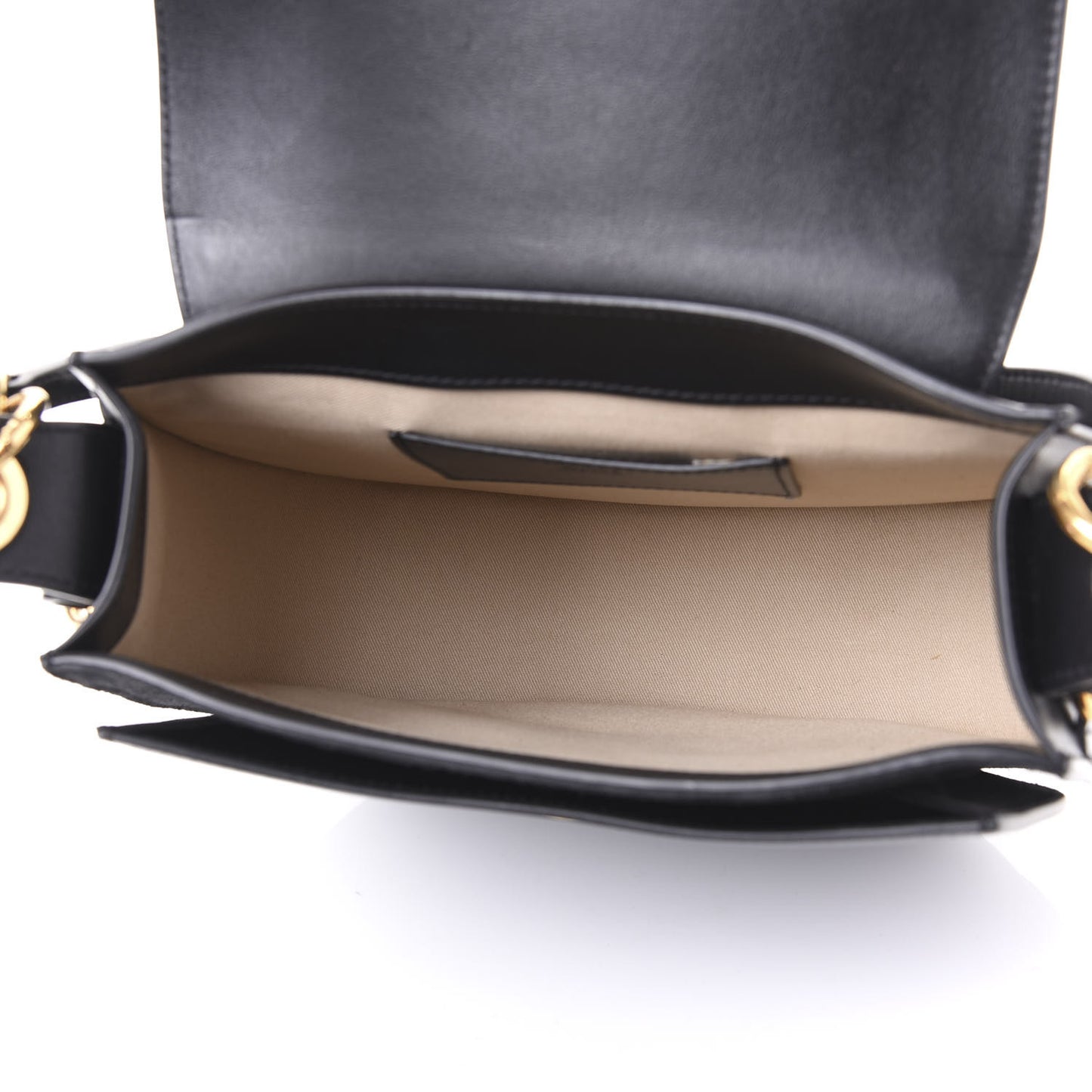 Grained Calfskin Large Tess Bag Black