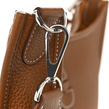 Hermes Taurillon Clemence EVELYNE III PM Gold 11 of 13