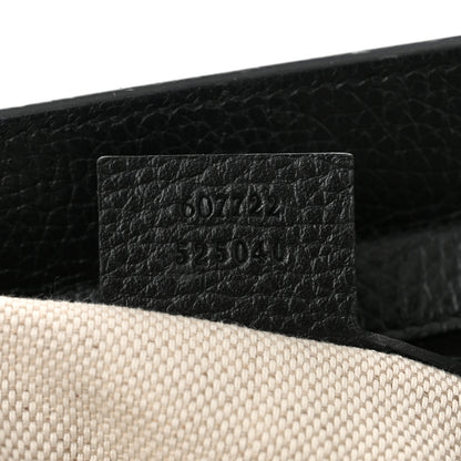Gucci Pebbled Calfskin Medium Soho Top Handle Satchel Black 7 of 10