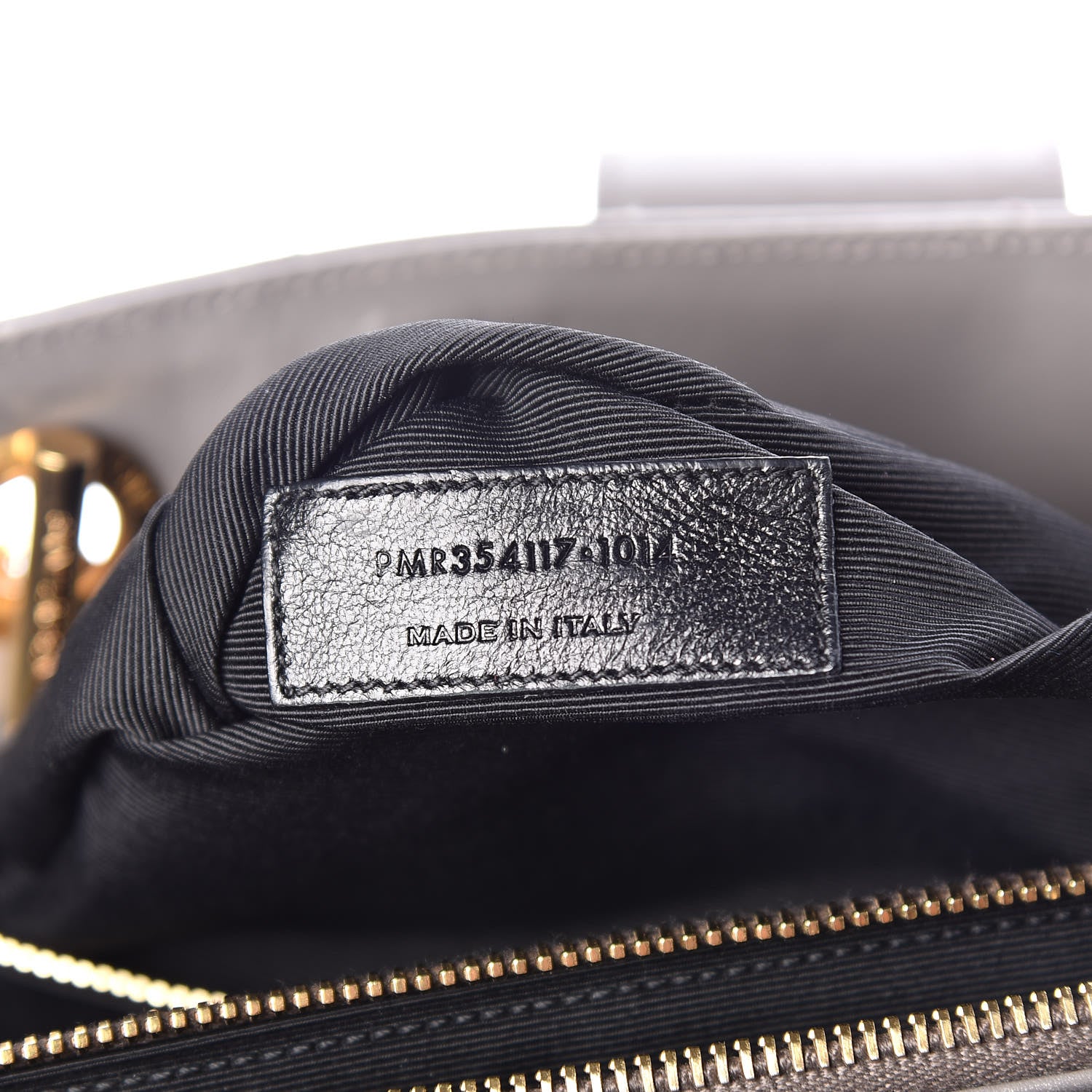 Saint Laurent Smooth Calfskin Matelasse Chevron Monogram Shopping Bag Grey 9 of 23
