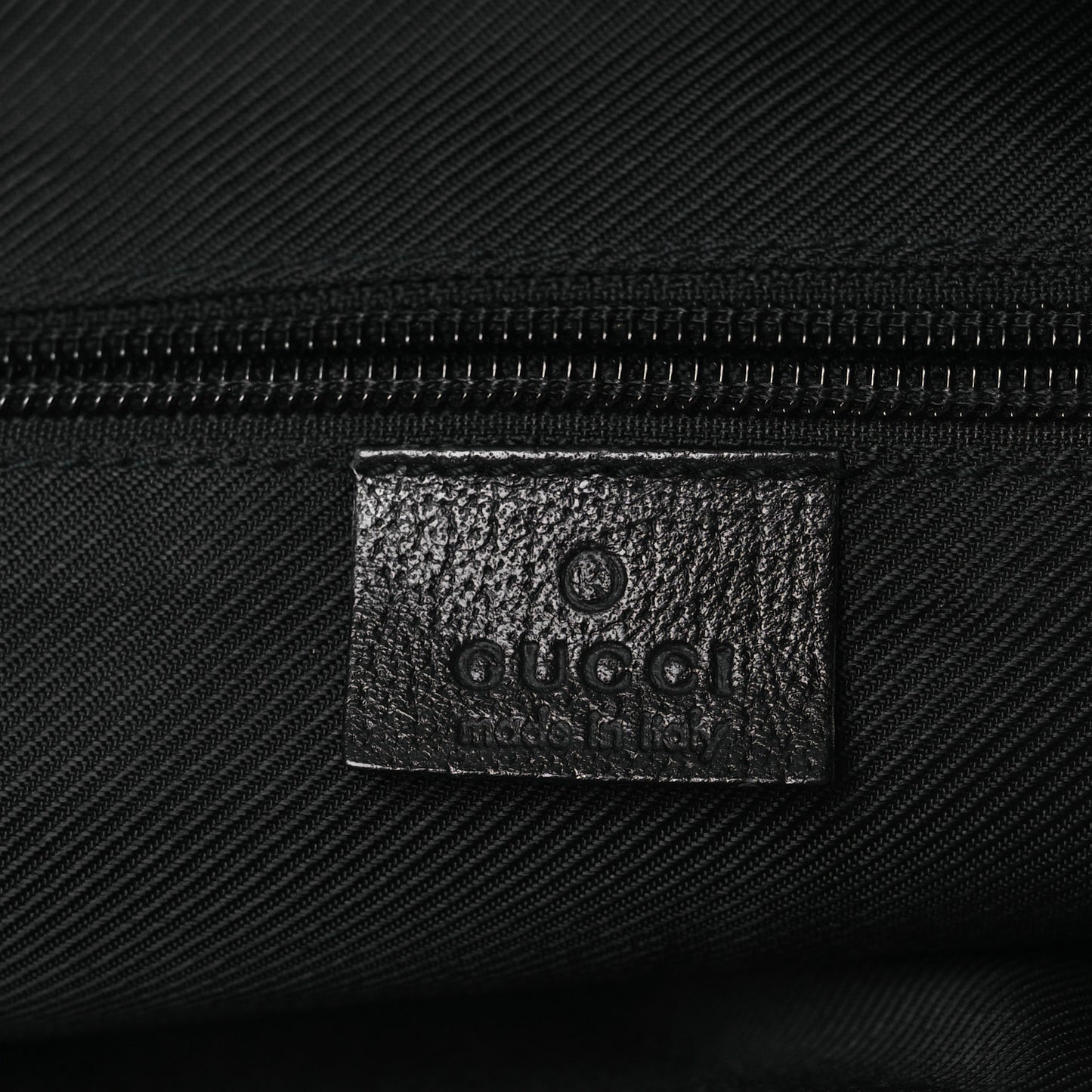 GG Monogram Medium Web Handle Bucket Tote Black
