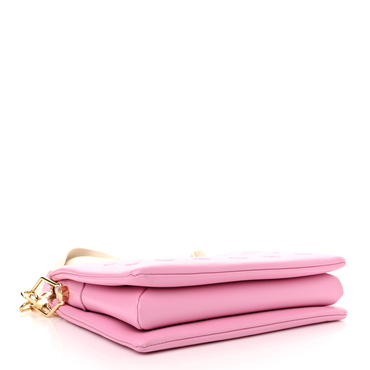 Louis Vuitton Lambskin Embossed Monogram Coussin PM  Rose Bonbon 4 of 10