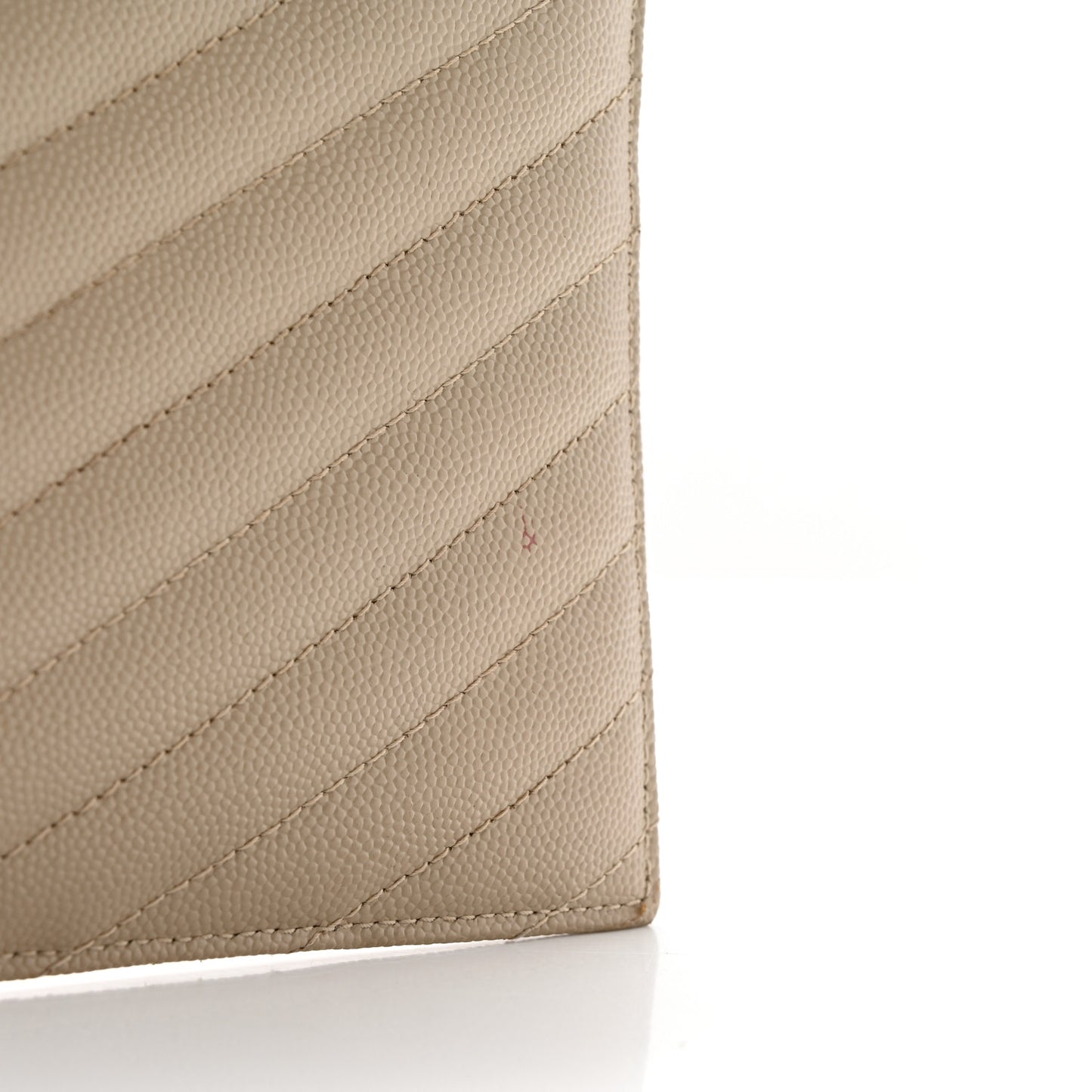 Grain De Poudre Chevron Monogram Bill Pouch Sea Salt