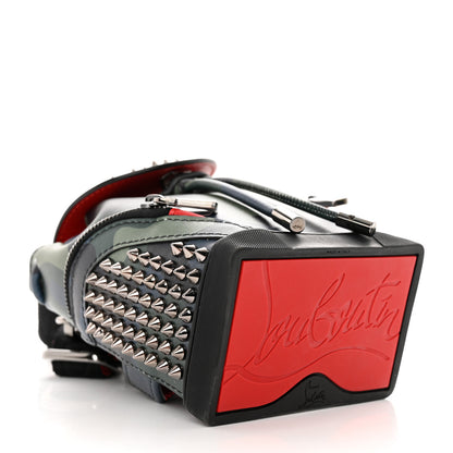 Christian Louboutin Calfskin Spiked Camouflage Mini Explorafunk Keyring Bag Multicolor 4 of 9