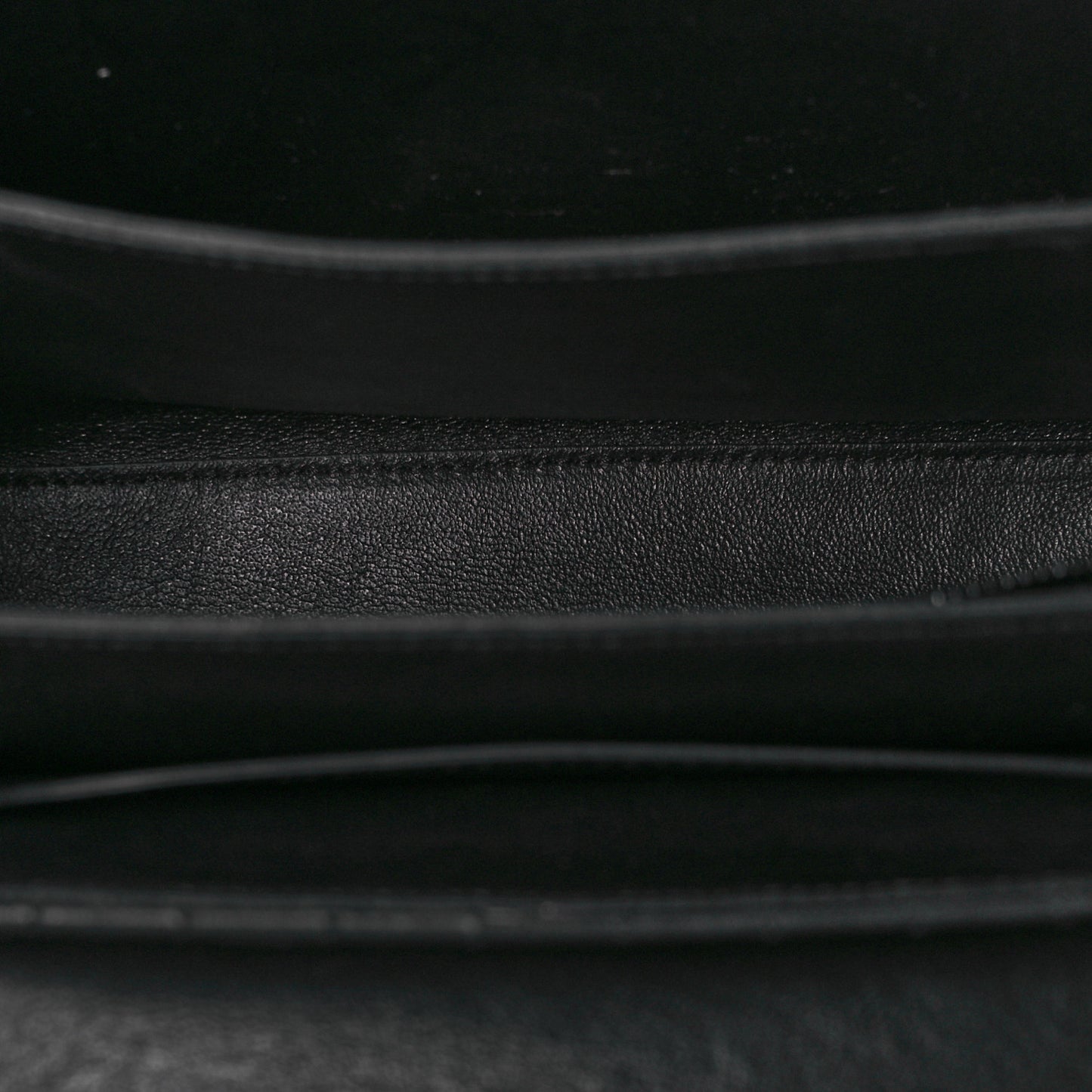 Calfskin Quilted Medium C Bag Black