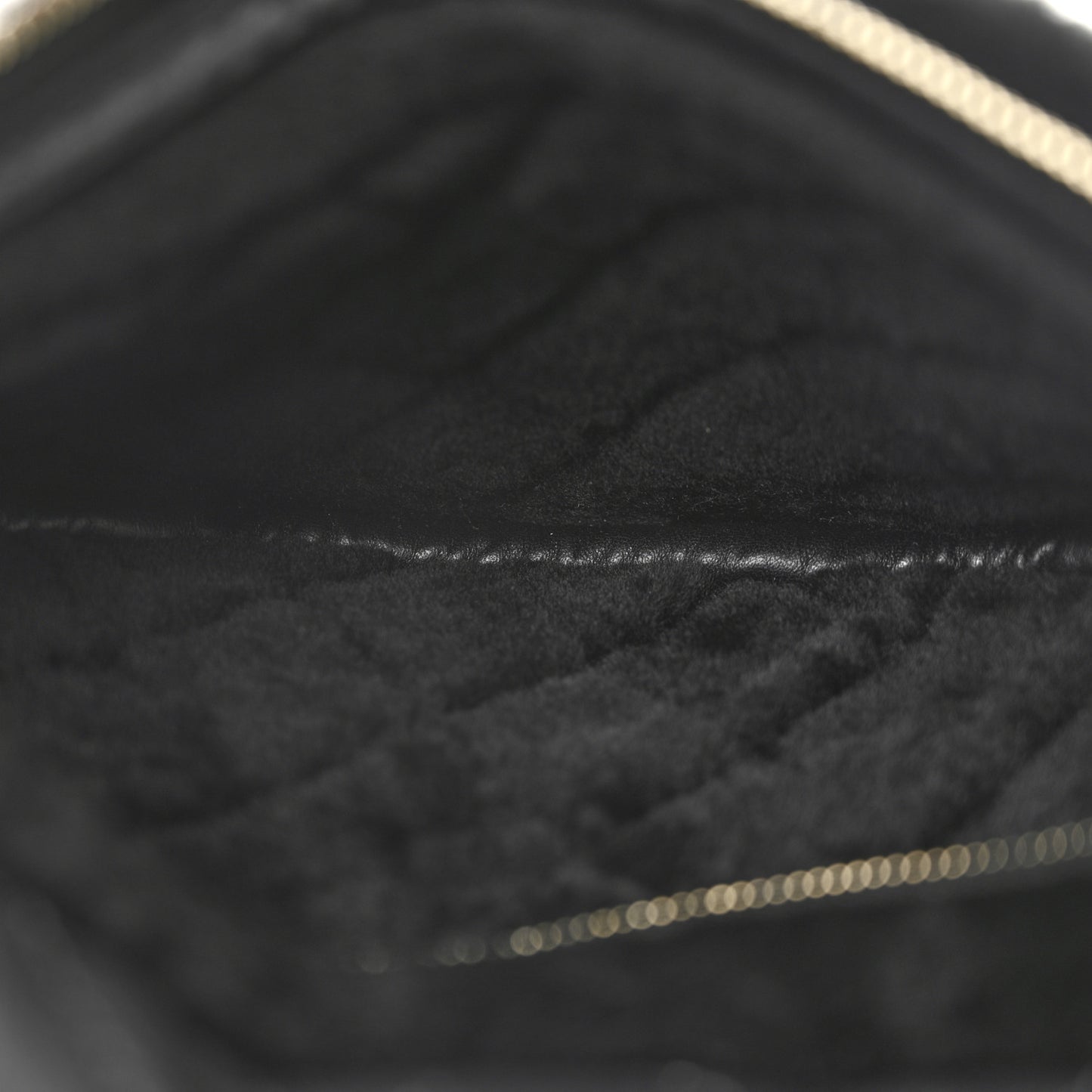 Calfskin Fur Quilted Waist Bag Fanny Pack Black