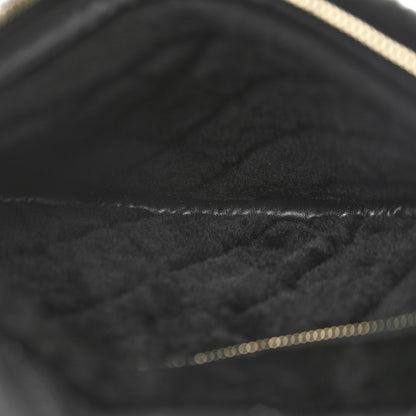 Chanel Calfskin Fur Quilted Waist Bag Fanny Pack Black 5 of 10