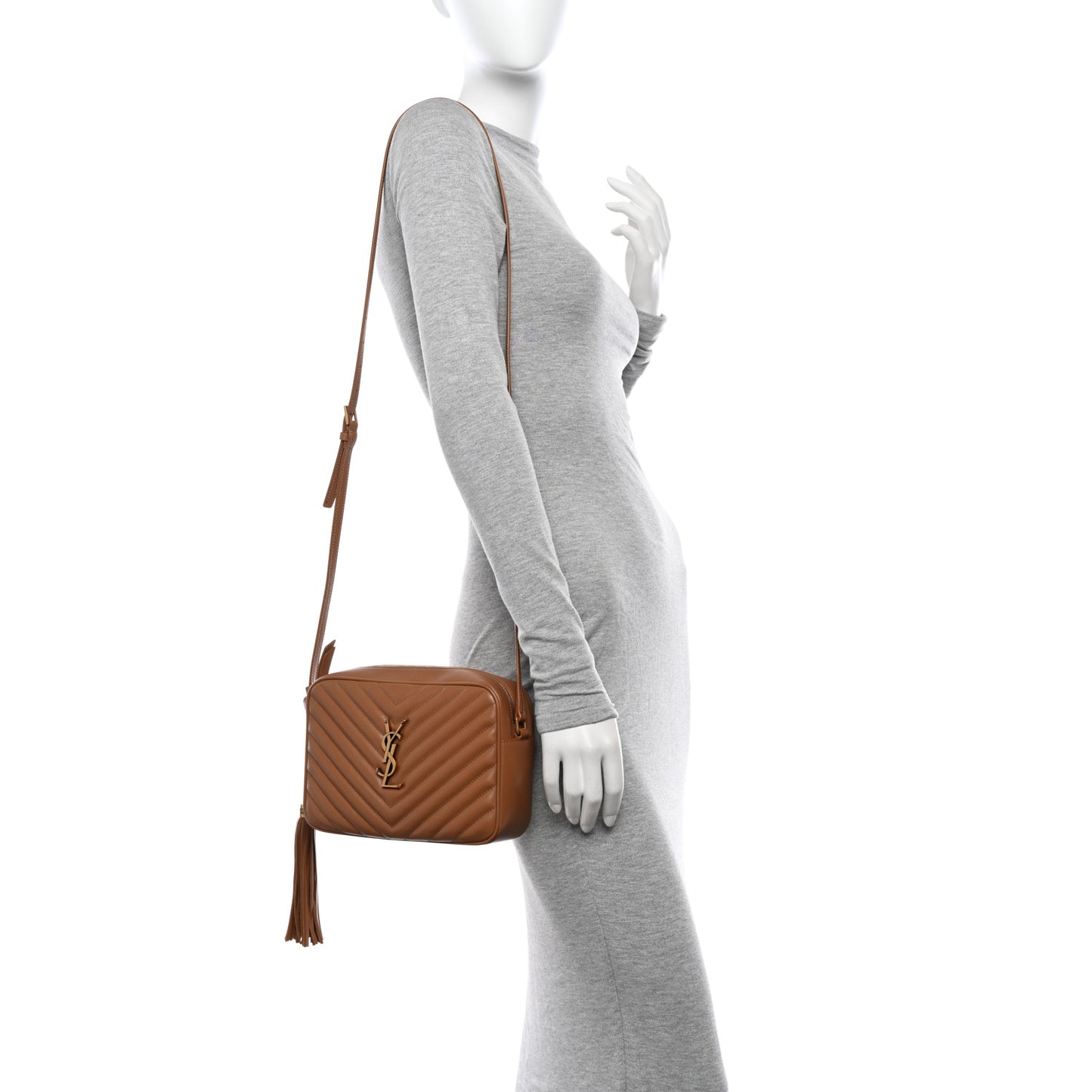 Calfskin Matelasse Monogram Lou Camera Bag Cinnamon