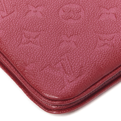 Louis Vuitton Empreinte Double Zip Pochette Cherry Berry 5 of 9