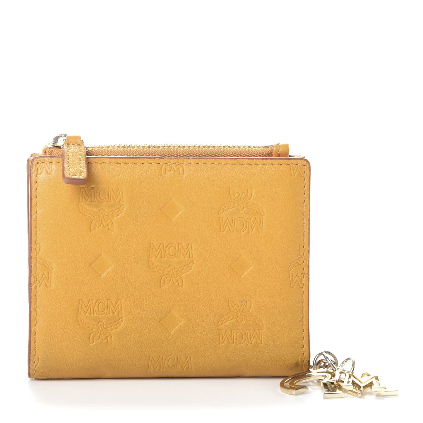 Calfskin Ottomar Monogram Mini Two Fold Klara Wallet Mango