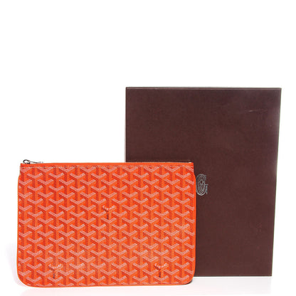 Goyard Goyardine Senat Pochette MM Orange 5 of 9