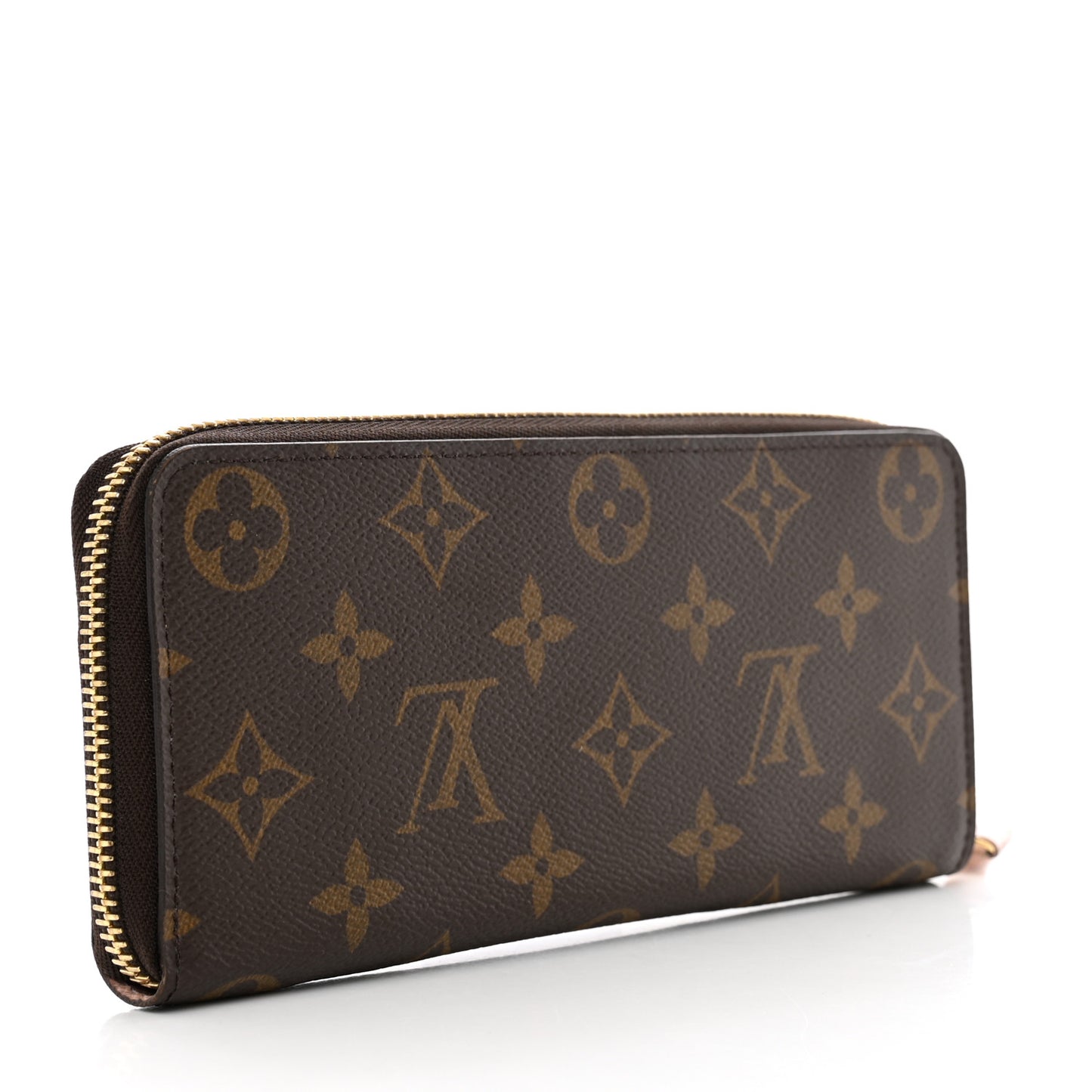 Monogram Clemence Wallet Rose Ballerine