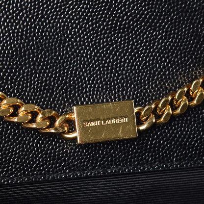Saint Laurent Grain De Poudre Small Monogram Kate Satchel Black 8 of 12
