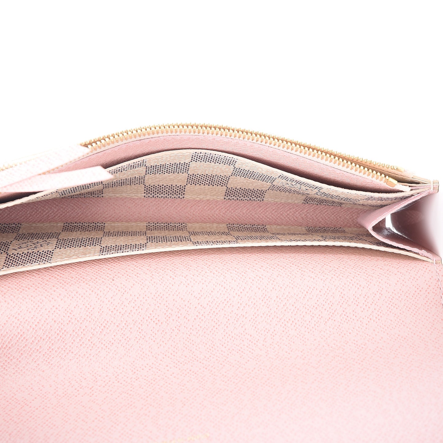 Damier Azur Emilie Wallet Rose Ballerine