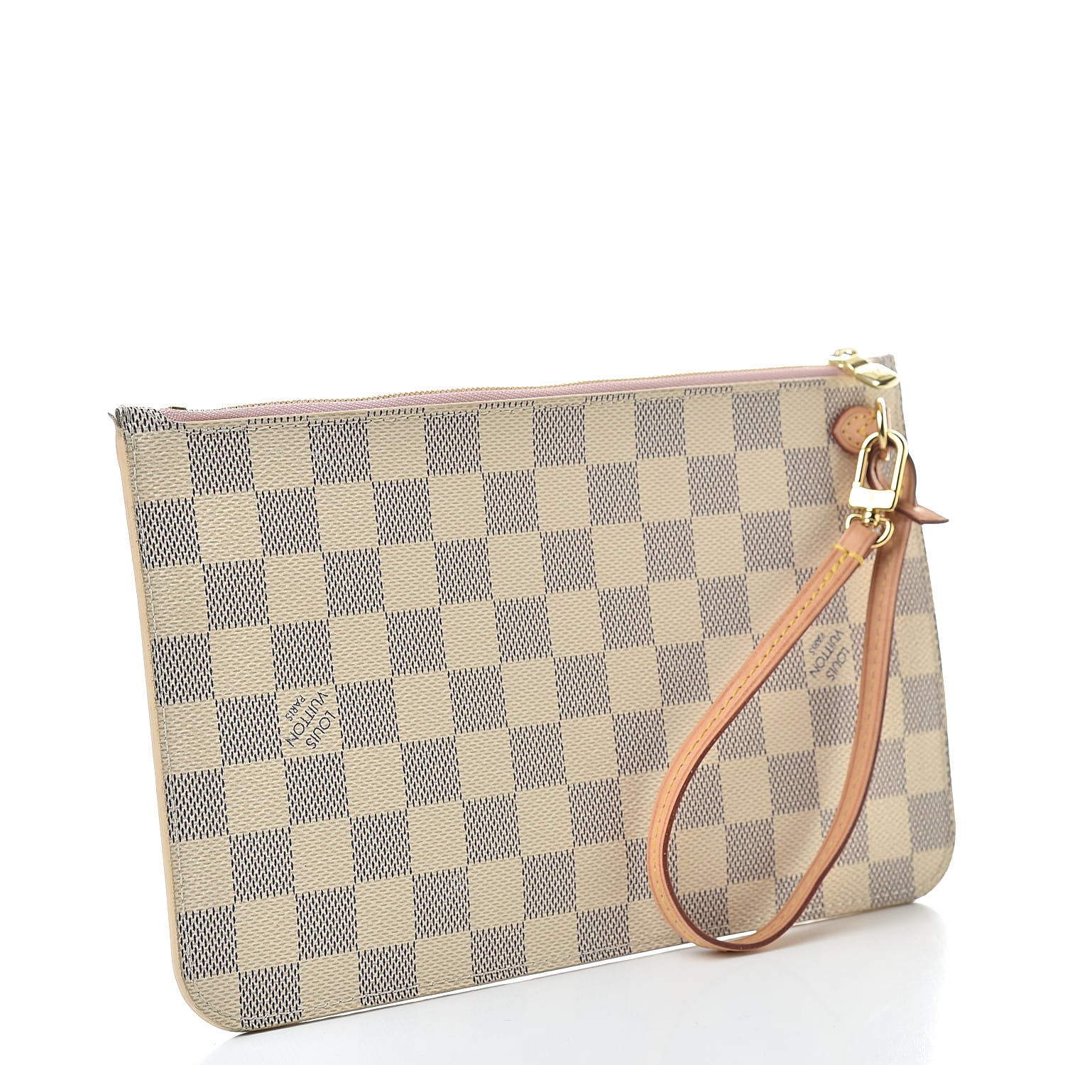 Louis Vuitton Damier Azur Neverfull MM GM Pochette Rose Ballerine 3 of 11
