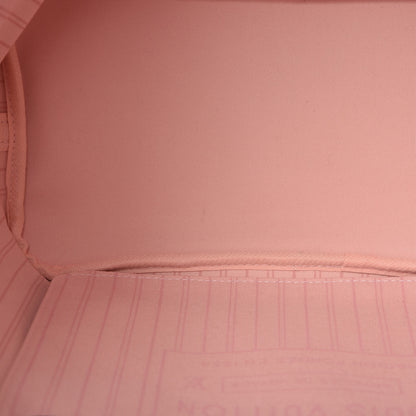 Louis Vuitton Damier Ebene Neo Neverfull MM Rose Ballerine 11 of 14