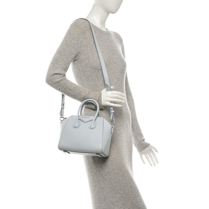 Givenchy Sugar Goatskin Mini Antigona Baby Blue 2 of 7