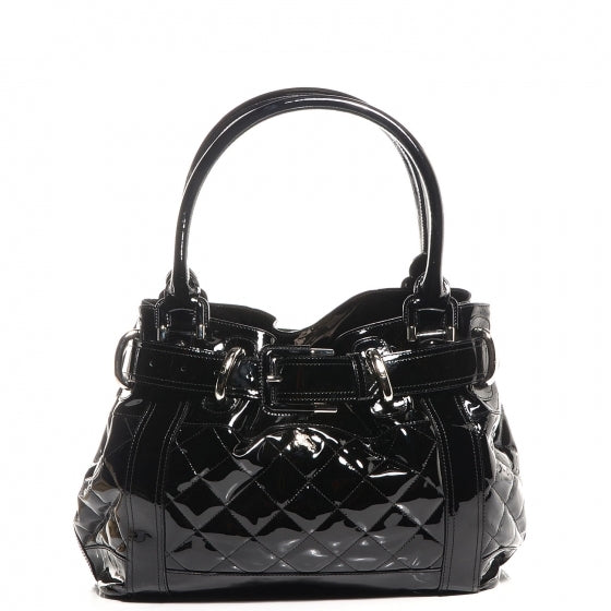 Burberry Patent Quilted Beaton Black 1 of 17