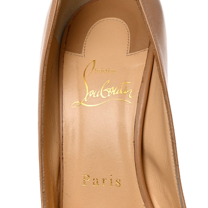 Christian Louboutin Kid Bareta 100 Pumps 36.5 Nude Light Gold 6 of 13