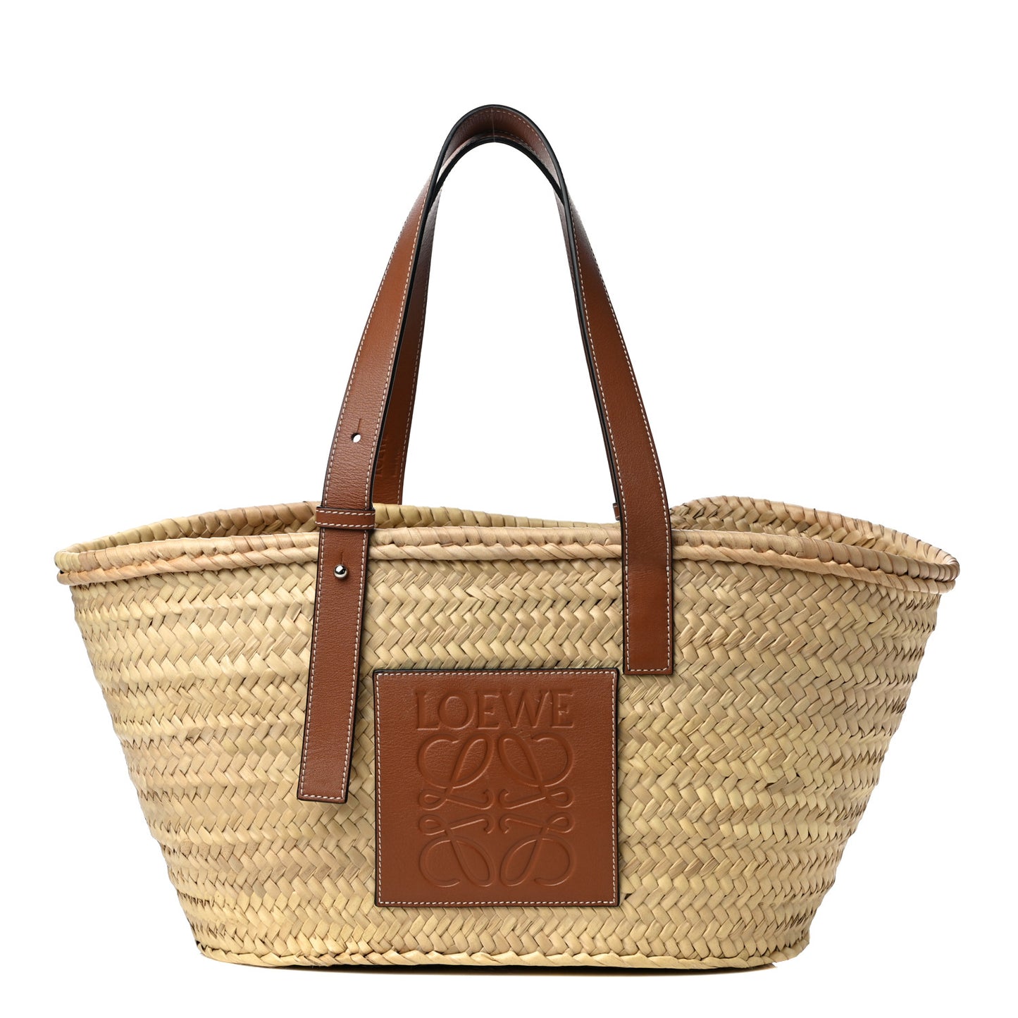 Raffia Basket Tote Bag Natural Tan