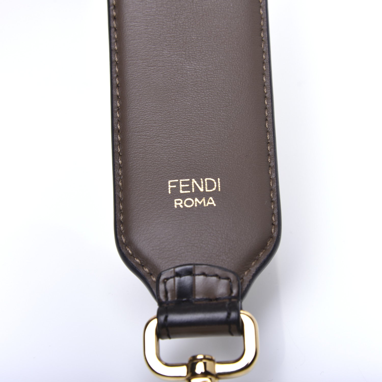 Fendi Calfskin FF 1974 Embossed Mini Strap You Maya Black 7 of 8