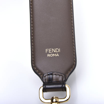 Fendi Calfskin FF 1974 Embossed Mini Strap You Maya Black 7 of 8