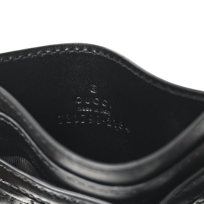 Gucci Calfskin GG Matelasse Card Holder  Black 6 of 7