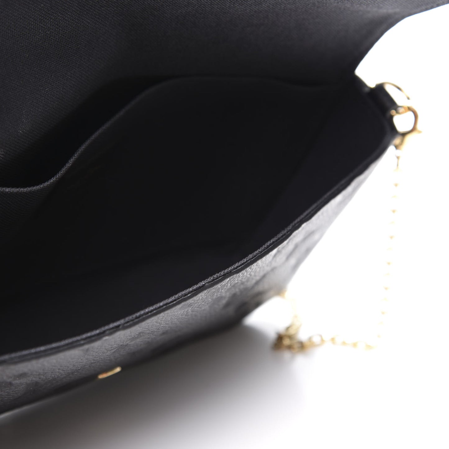 Empreinte Pochette Felicie Chain Wallet Black