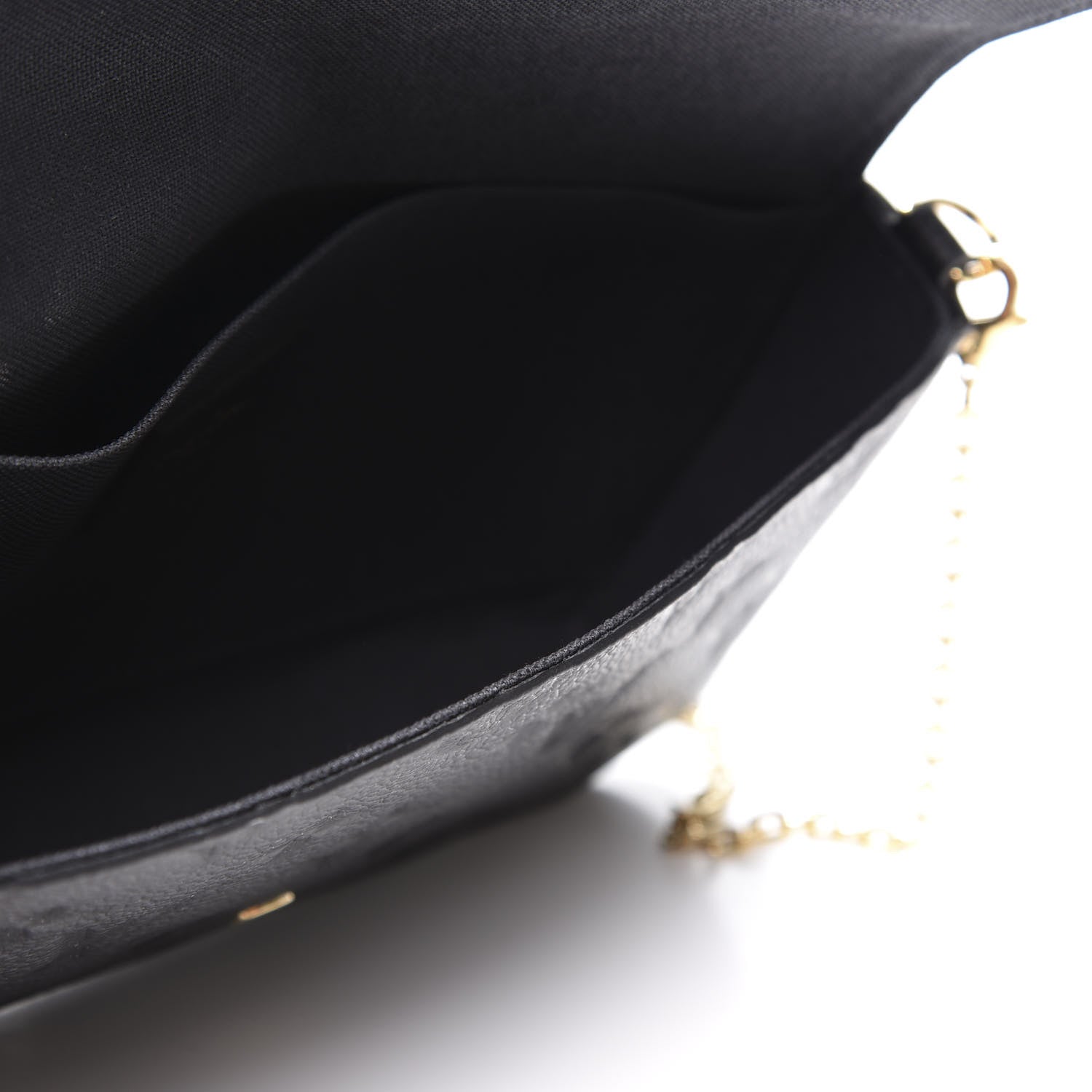 Louis Vuitton Empreinte Pochette Felicie Chain Wallet Black 4 of 12