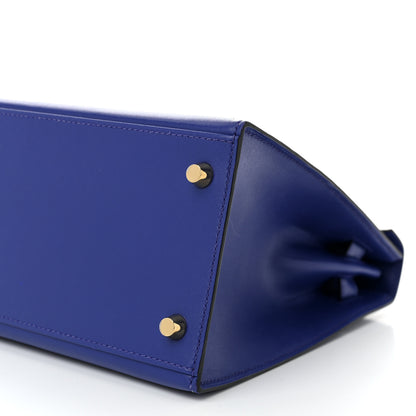 Hermes Tadelakt Kelly Sellier 28 Bleu Electrique 10 of 12