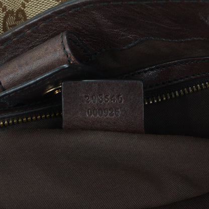 Gucci Monogram Medium Jockey Tote Dark Brown 7 of 7