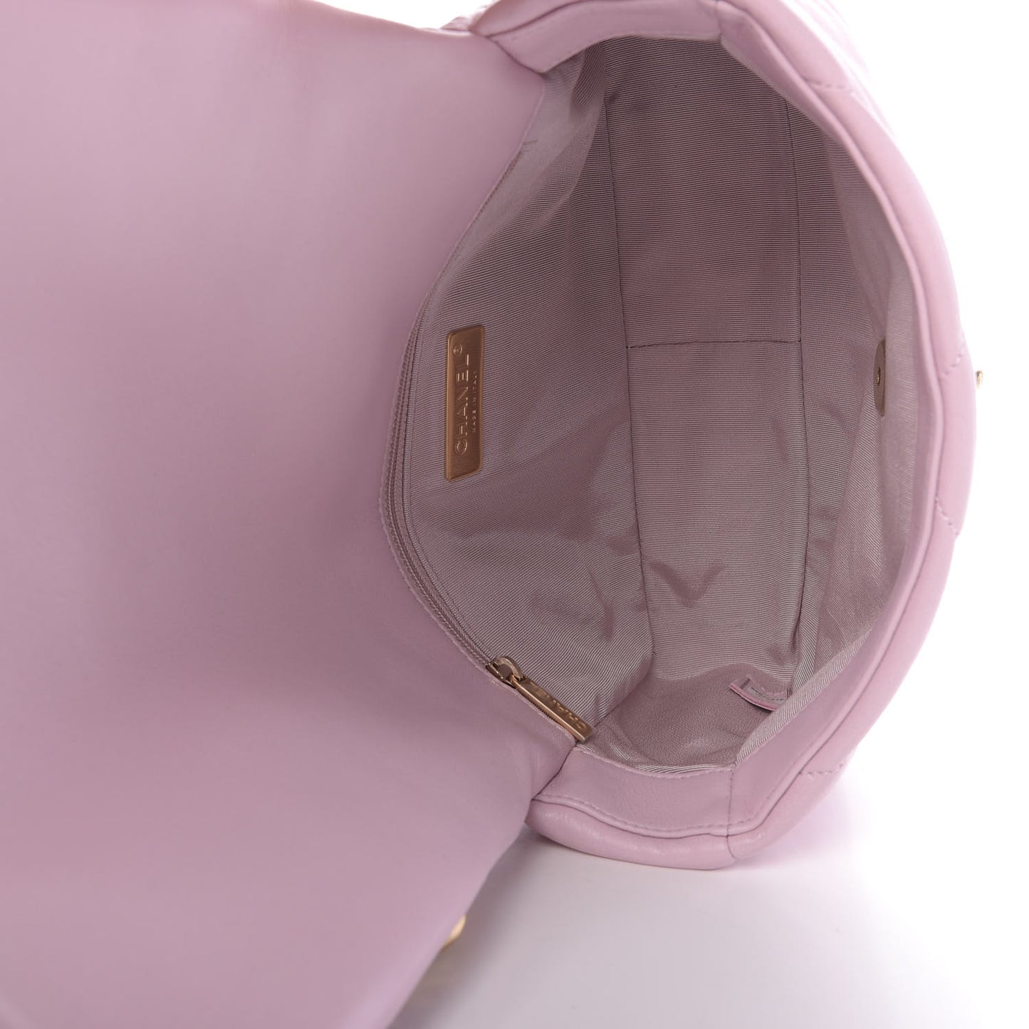 Lambskin Quilted Medium 19 Flap Light Pink