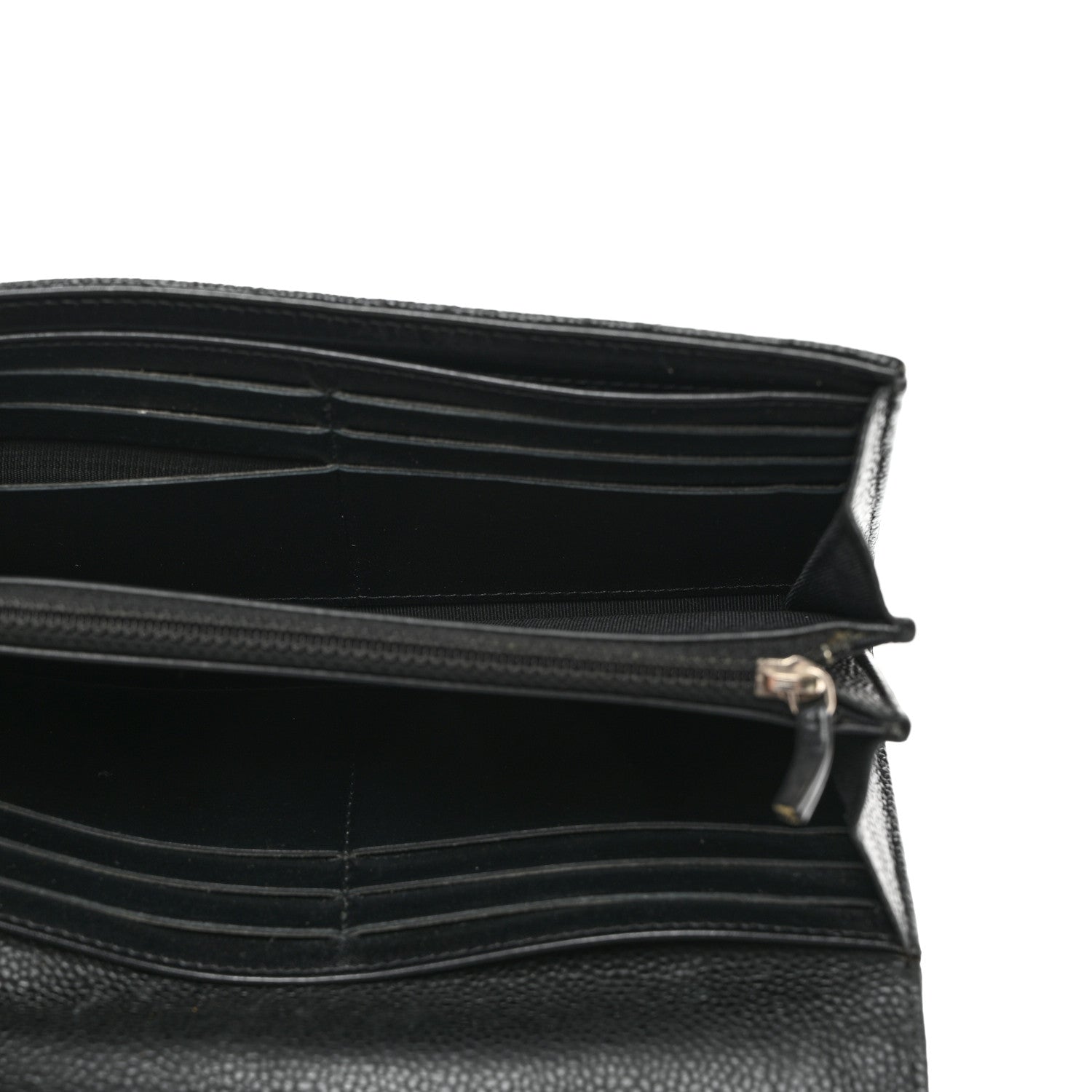 Chanel Caviar Quilted Large Gusset Flap Wallet Black 6 of 9