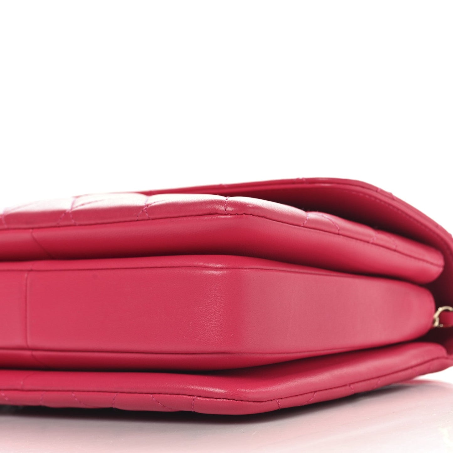 Lambskin Quilted Small Trendy CC Flap Dual Handle Bag Dark Pink
