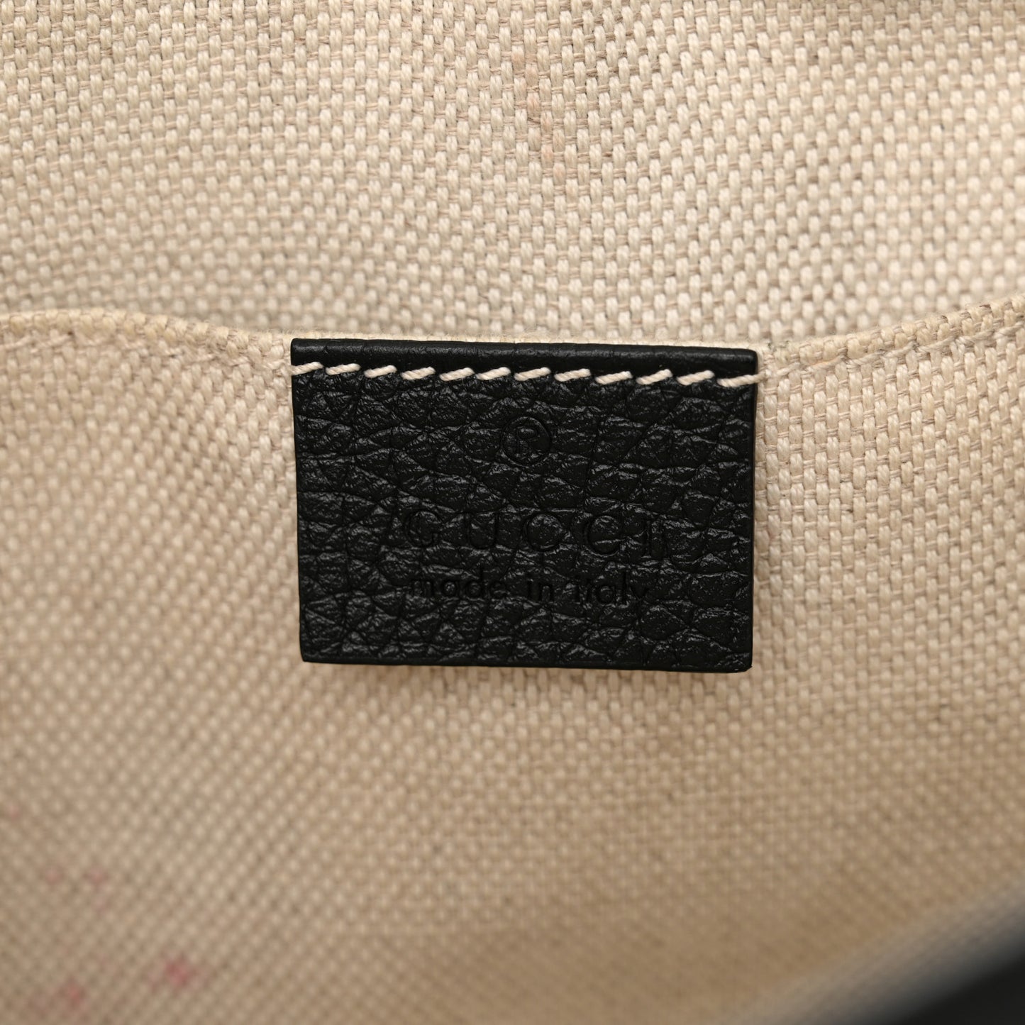 Pebbled Calfskin Small Soho Disco Bag Black