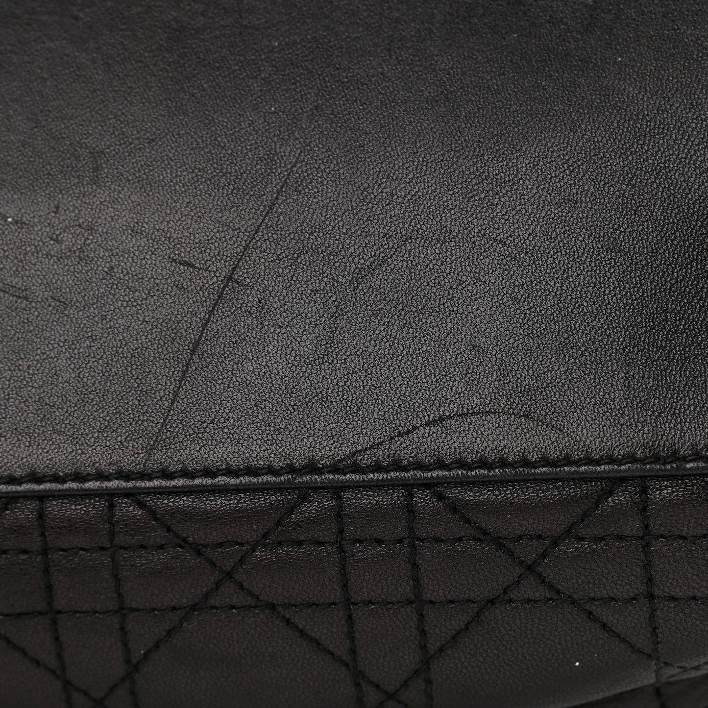 Lambskin Cannage Lady Dior Shoulder Bag Black