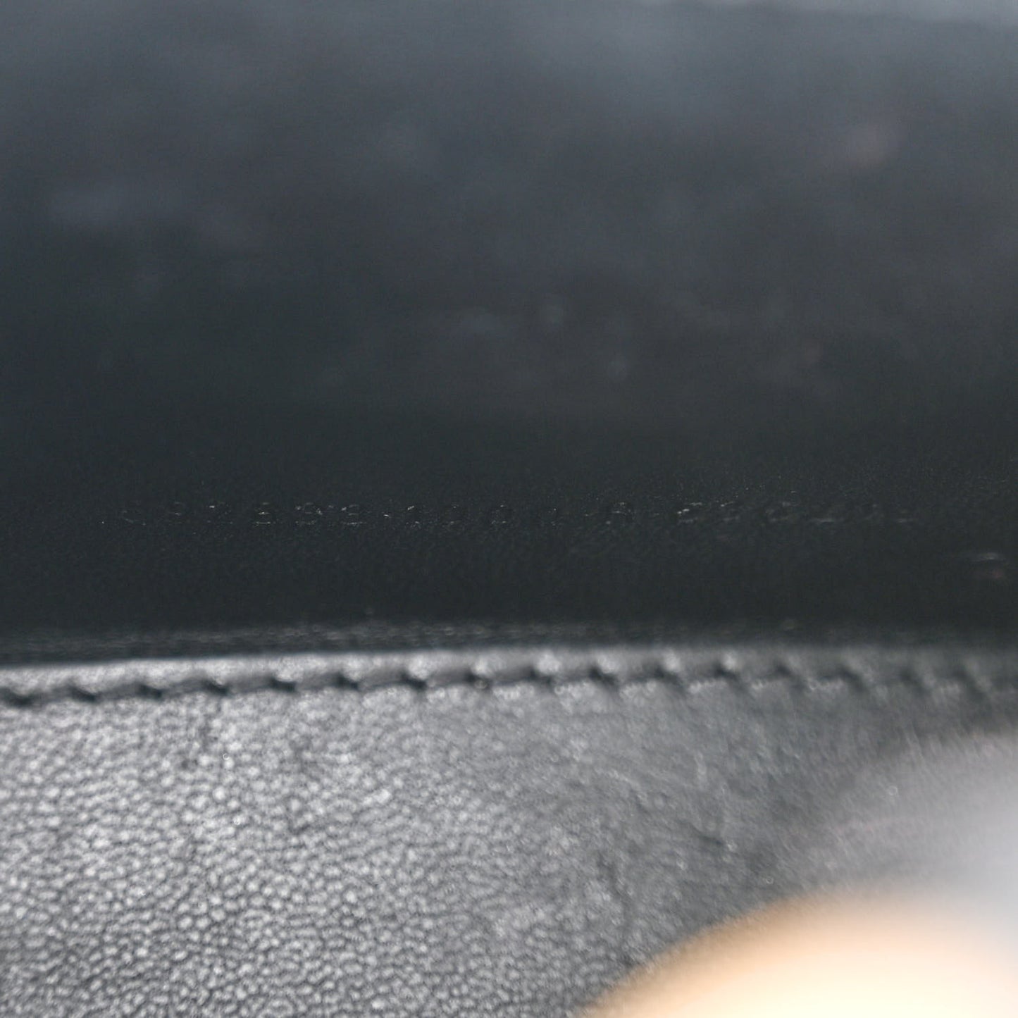 Shiny Calfskin Crocodile Embossed Hourglass Top Handle Bag XS Black