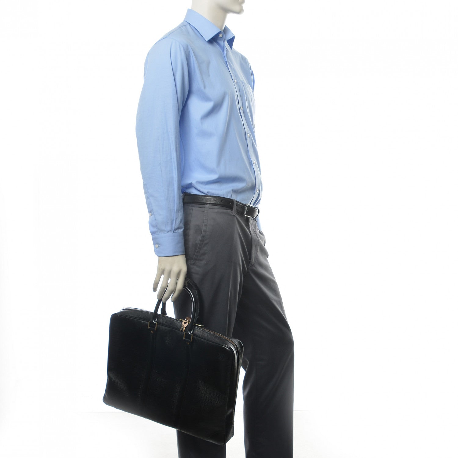 Louis Vuitton Epi Porte-Documents Voyage Briefcase Black 2 of 17