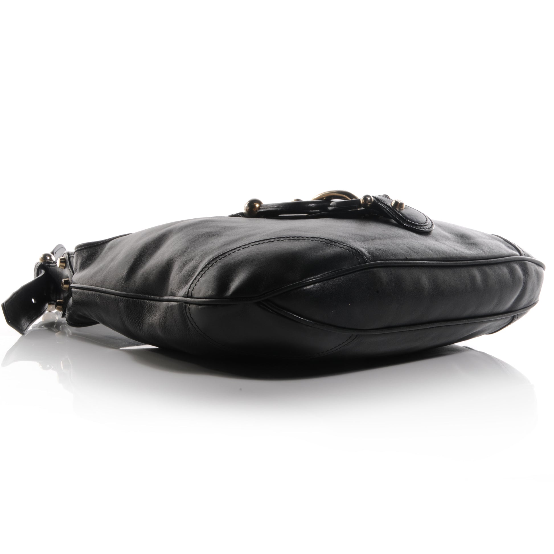 Burberry Leather Buckle Hobo Black 4 of 9