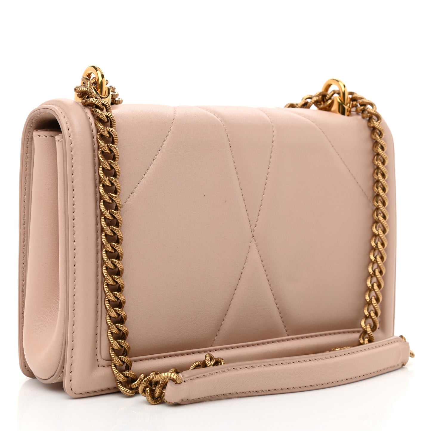 Calfskin Medium Devotion Crossbody Bag Cipria